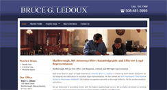 Desktop Screenshot of bruceledouxlaw.com